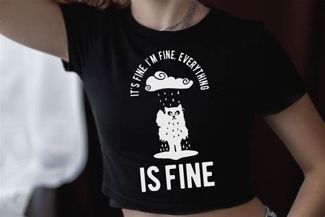 Everything Is Fine Svg It S Fine Svg I M Fine Svg Funny Cat Svg