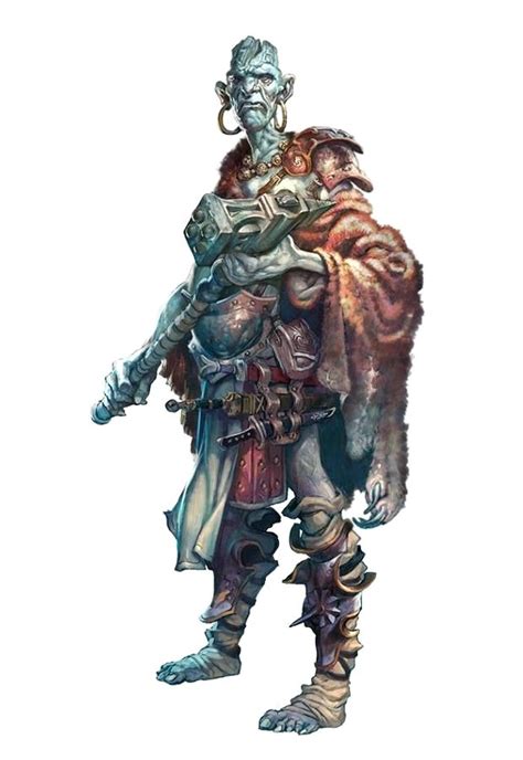 Male Stone Giant Barbarian Pathfinder Pfrpg Dnd Dandd 35 5e 5th Ed D20