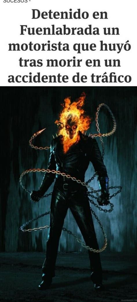 Se estrena la nueva película de Ghostrider - Meme by zervx70 :) Memedroid