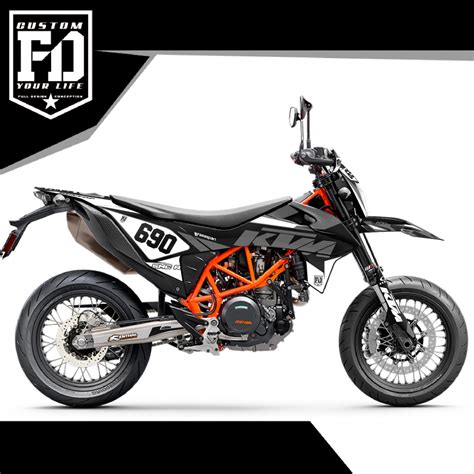 Kit Déco KTM 690 SMC R RIDE Black