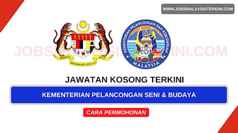 Jawatan Kosong Kementerian Pelancongan Seni Dan Kebudayaan Malaysia