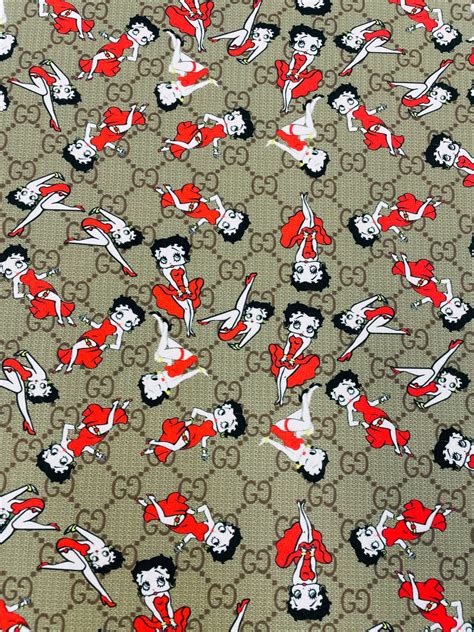 Gucci Betty Boop Print Designerfabricscenter