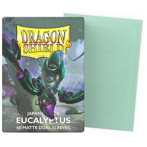 60 Pochettes Dual Matte Format Japonais Eucalyptus Dragon Shield