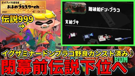 野良カンスト170回した男のサモラン！伝説999から40にリセットして閉幕野良救う！イグザミナードンブラコ編【スプラトゥーン3サーモンラン