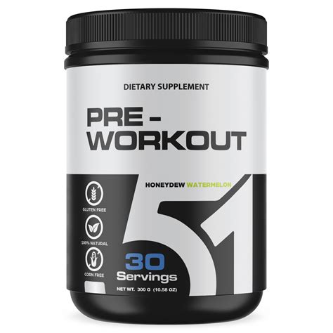 Pre-Workout (Honeydew Watermelon) – 51 Supplements and Nutrition