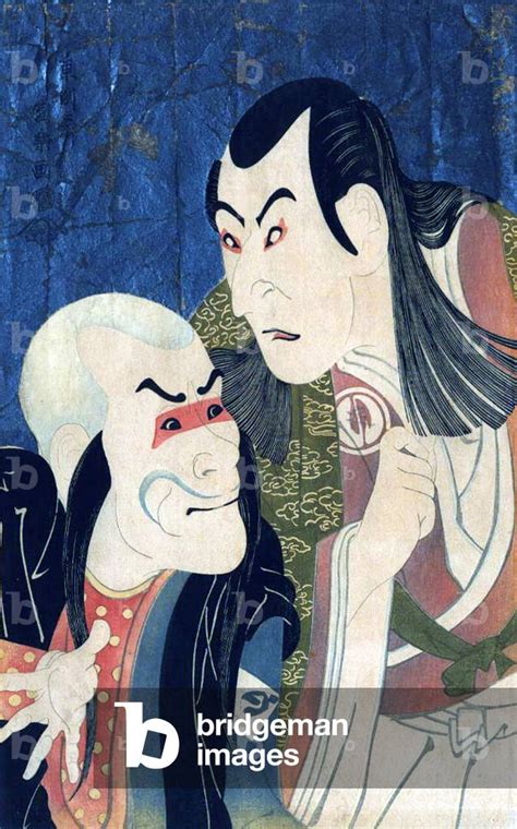 Japan The Two Kabuki Actors Bando Zenji And Sawamura Yodogoro 1794