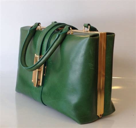 Alexander Mcqueen Green Leather Handbag At 1stdibs