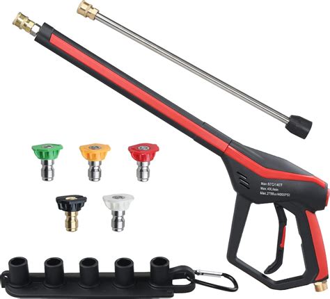 Amazon Sooprinse Deluxe High Pressure Washer Gun With Replacement