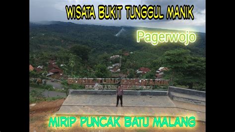 Drone Di Pesona Wisata Bukit Tunggul Manik Pagerwojo Bisa Melihat Kota