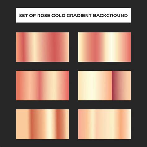 Collection of Rose Gold gradient background. 6226035 Vector Art at Vecteezy