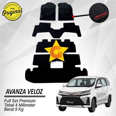 Jual Karpet Lantai Mobil Berlogo Merah Toyota Grand New Avanza Veloz