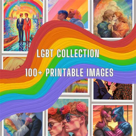 Digital Images Lgbt Pride Lgbtq Community Big Bundle Gay Ally Art Print Lgbtq Couple