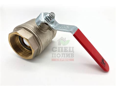 Шаровий кран на воду 2" дюйма (59 мм), до 25 бар, латунний кран ...