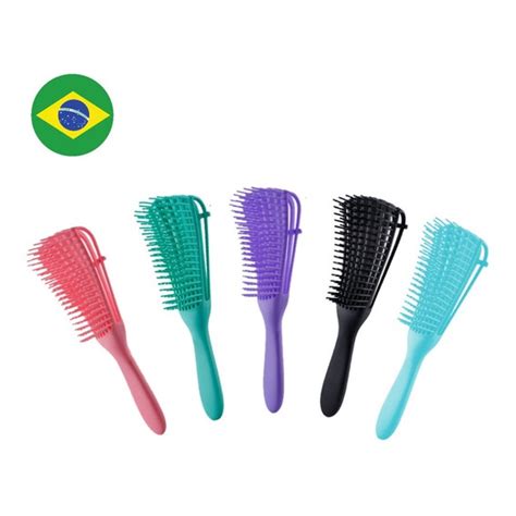 Escova Para Cabelo Cacheados Polvo Diversas Cores A Melhor Envio