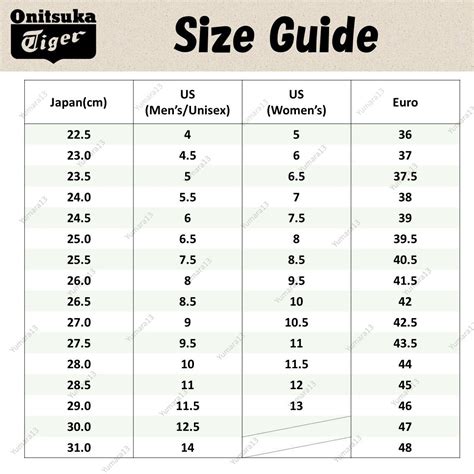 Onitsuka Tiger Mexico Size Chart Factory Sale Bellvalefarms