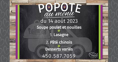 La Popote Roulante Et Les Repas Congel S Du Cab Cest Pour Tout Le Monde