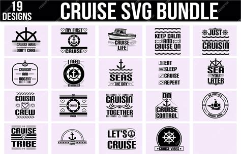 Premium Vector Cruise Svg Bundle