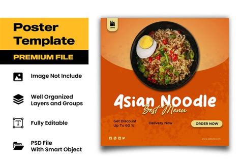 Noodles Flyer Psd High Quality Free Psd Templates For Download Freepik