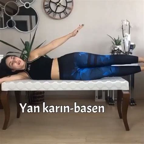 Instagram da EVDE SPOR YAP Yan karın simit için 3 etkili hareket