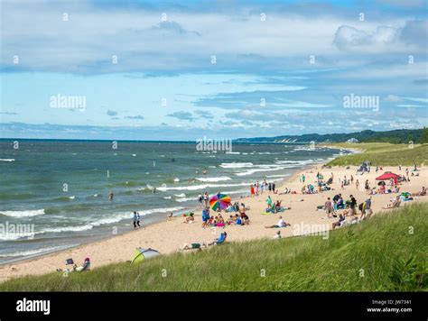 Saugatuck, MI, USA. 14th July, 2017. OVAL BEACH in SAUGATUCK, MICHIGAN ...