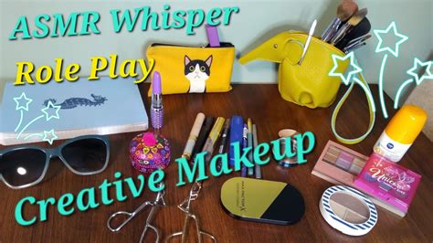 Asmr Doing Your Creative Makeup Whisper Mouth Sounds Asmr Makeup Role