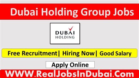 Dubai Holding Group Jobs Vacancies In Dubai Realjobs