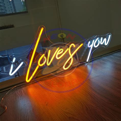 I Love You Custom Neon Sign Bedroom Sign Art Wedding Neon Sign Etsy