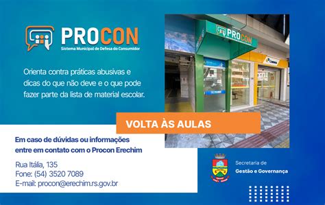 Procon Erechim D Dicas Do Que N O Deve E O Que Pode Fazer Parte Da