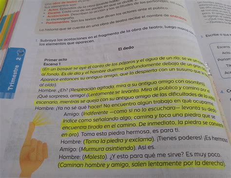 Subrraya Las Acotaciones En El Fragmento De La Obra De Teatro Luego