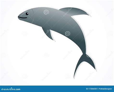 Flying Fish Icon Stock Vector Illustration Of Life Creature