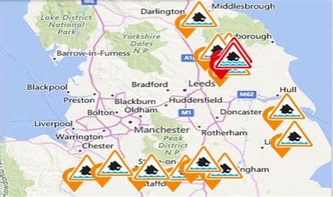 UK flood warnings: The 15 UK flood alerts MAPPED | Weather | News ...