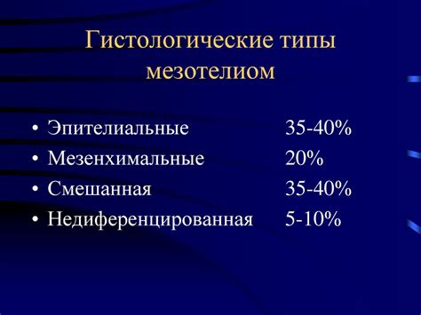 Злокачественная мезотелиома - презентация онлайн