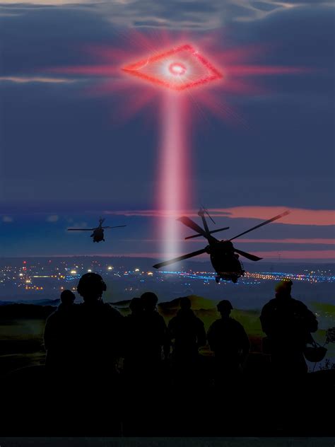 Us Troops Saw Red Glowing Ufo The Size Of A Football Pitch Hovering