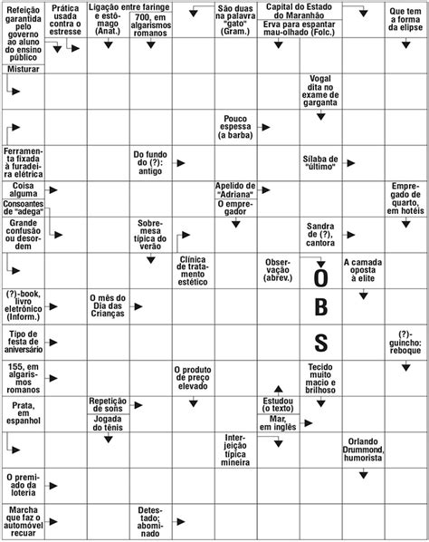 Palavras Cruzadas Estadão