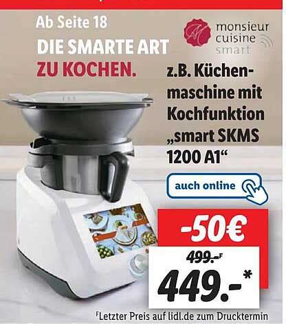 K Chenmaschine Mit Kochfunktion Smart Skms A Angebot Bei Lidl