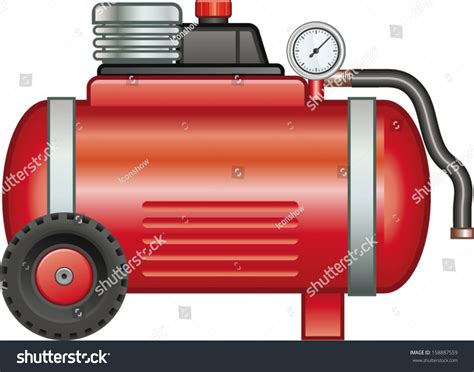 Air Compressor Stock Vector Illustration Shutterstock