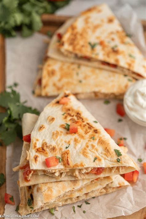 Shredded Chicken Quesadillas Crockpot Chicken Quesadilla Recipe