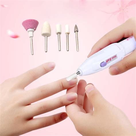 Professional 5 in 1 nail file nail care tools nail polisher grinding foot set tool-in Electronic ...