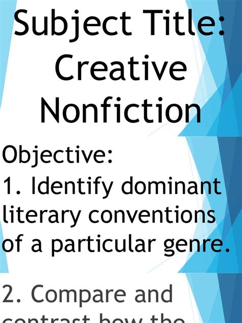 Creative Nonfiction