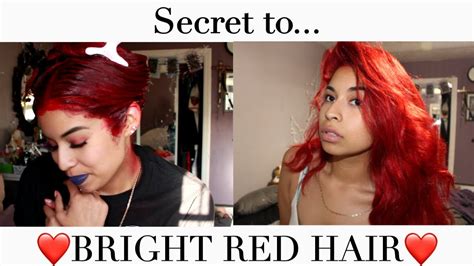 DARK HAIR To BRIGHT RED HAIR WITHOUT BLEACH YouTube