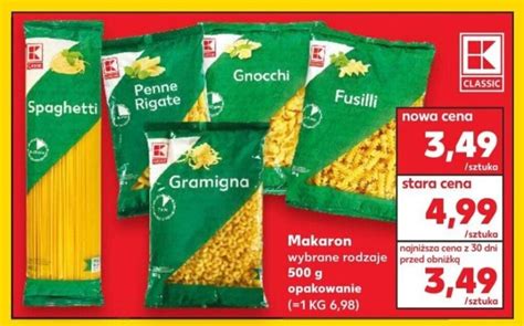 Promocja Makaron G W Kaufland