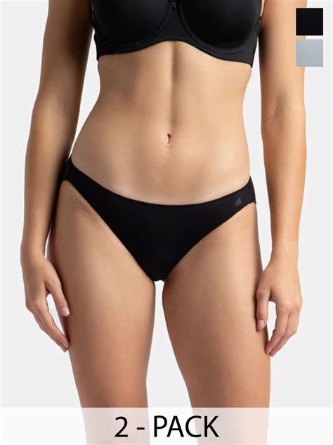 Buy Jockey Pack Of 2 Medium Coverage Micro Modal Bikini With StayFresh Treatment 1803 Briefs