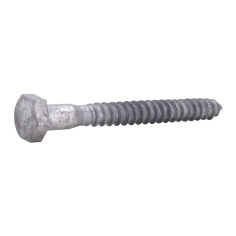 Everbilt 516 In X 3 In Galvanized Hex Drive Hex Head Lag Screw