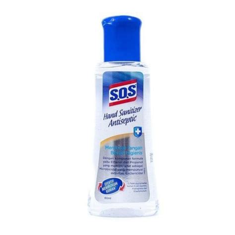 Jual SOS Hand Sanitizer Antiseptic 60 Ml Shopee Indonesia