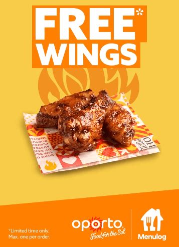 DEAL Oporto 3 Free Flame Grilled Wings With 30 Spend Via Menulog