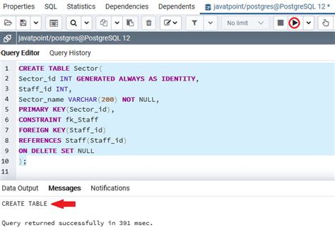 PostgreSQL Foreign Key Javatpoint