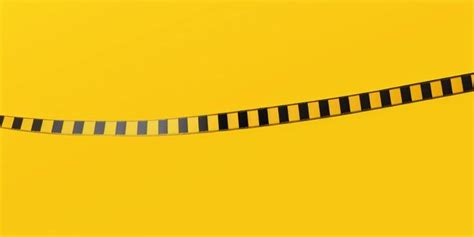 Premium AI Image Film Strip With Yellow Background Isolated