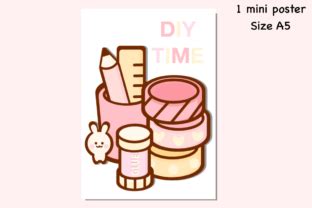 Diy Time Sticker Mini Poster Graphic By Spsweet Creative Fabrica