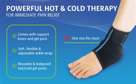 Amazon TheraPAQ Ankle And Foot Ice Pack Wrap Small Reusable