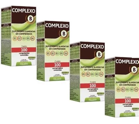 Complexo B 400 Comprimidos Vitaminas B1 B2 B3 B5 B6 Sabor Sin Sabor